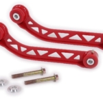 UCA110 - Upper Control Arms, Non-adjustable, Poly Bushings, Red