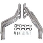 1994-1995 MUSTANG 5.0L 1-5/8 LONG TUBE HEADERS (TITANIUM CERAMIC) PLUS MATCHING SHORT MID X PIPE WITH HIGH FLOW CATALYTIC CONVERTERS