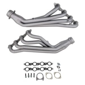 1999-2002 GM 4.8/5.3/6.0 FULL SIZE TRUCK LONG TUBE EXHAUST HEADERS (TITANIUM CERAMIC)