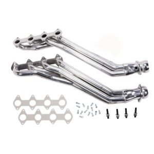 2005-2010 MUSTANG GT 1 5/8 LONG TUBE HEADERS (POLISHED SILVER CERAMIC)