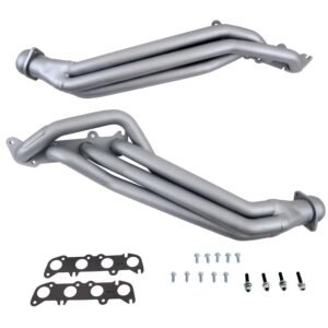 2011-2014 MUSTANG GT 5.0 1-7/8" LONG TUBE HEADERS (TITANIUM CERAMIC) PLUS MATCHING SHORT MID X PIPE WITH HIGH FLOW CATALYTIC CONVERTERS