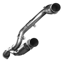 3" SS Catted Y-Pipe. 2009-2010 GM Truck 6.2L. Connects to OEM.