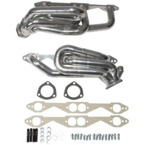 1996-1999 GM TRUCK/SUV 5.0/5.7L 1-5/8 SHORTY HEADERS (POLISHED SILVER CERAMIC)