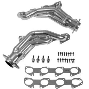 2006-2010 DODGE 6.1L CHALLENGER CHARGER HEMI CARS 1-7/8 SHORTY HEADERS (POLISHED SILVER CERAMIC)