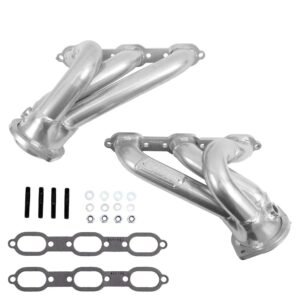 2006-2010 DODGE CHALLENGER/CHARGER V6 1-3/4" SHORTY TUNED LENGTH HEADERS - (POLISHED SILVER CERAMIC)