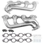 2019-2025 GM FULL SIZE SHORTY HEADERS. 5.3/6.2L (POLISHED SILVER CERAMIC)