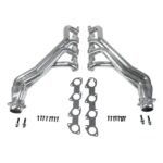 2005-2024 Dodge 6.1L-6.2L-6.4L HEMI CHALLENGER, CHARGER + HELLCAT 1-7/8" LONG TUBE HEADERS - (POLISHED SILVER CERAMIC