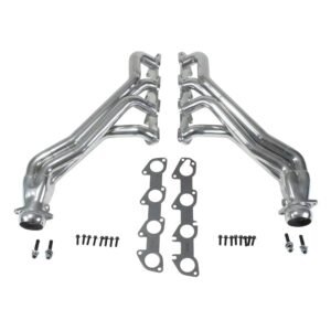 2005-2024 Dodge 6.1L-6.2L-6.4L HEMI CHALLENGER, CHARGER + HELLCAT 1-7/8" LONG TUBE HEADERS - (POLISHED SILVER CERAMIC