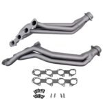 2005-2024 Dodge 6.1L-6.2L-6.4L HEMI CHALLENGER, CHARGER + HELLCAT 1-7/8" LONG TUBE HEADERS - (TITANIUM CERAMIC)