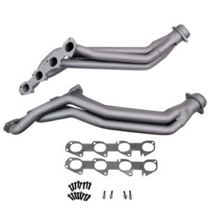 2005-2024 Dodge 6.1L-6.2L-6.4L HEMI CHALLENGER, CHARGER + HELLCAT 1-7/8" LONG TUBE HEADERS - (TITANIUM CERAMIC)