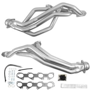 2009-2024 RAM 1500 HEMI 5.7L 1-3/4 LONG TUBE EXHAUST HEADERS - POLISHED SILVER CERAMIC