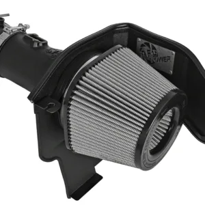 AFE 6.2L Engine Magnum FORCE Stage-2 Cold Air Intake with Pro DRY S Filter; Black