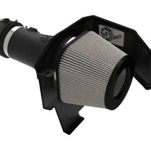 AFE 6.2L Engine Magnum FORCE Stage-2 Cold Air Intake with Pro DRY S Filter; Black